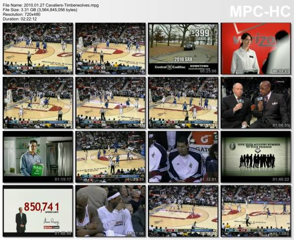27.january 2010	Cleveland - Minnesota   109-95