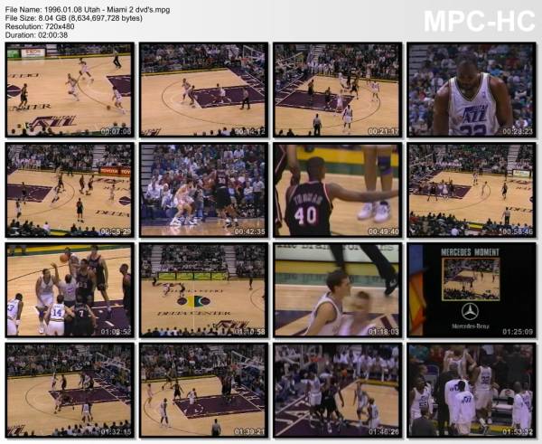 8.january 1996	Utah - Miami   94-92