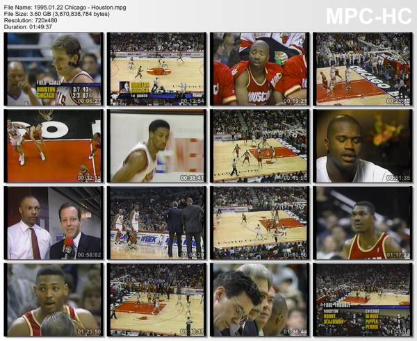 22.january 1995	Chicago - Houston   100-81