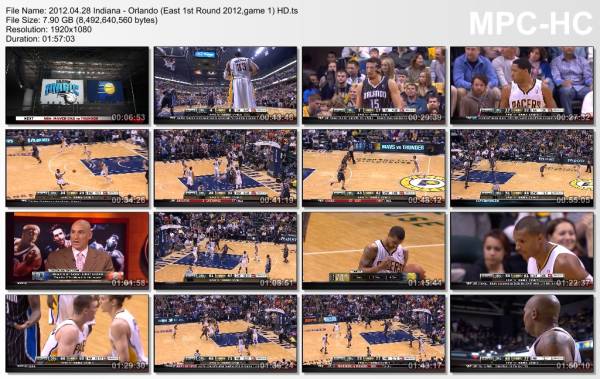 28.april 2012	Indiana - Orlando (East 1st Round 2012,game 1)   77-81