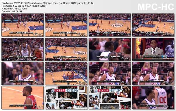 6.may 2012	Philadelphia - Chicago (East 1st Round 2012,game 4)   89-82