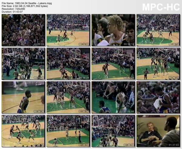 4.april 1983	Seattle - Lakers   121-111