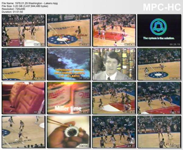 29.january 1978	Washington - Lakers   119-112