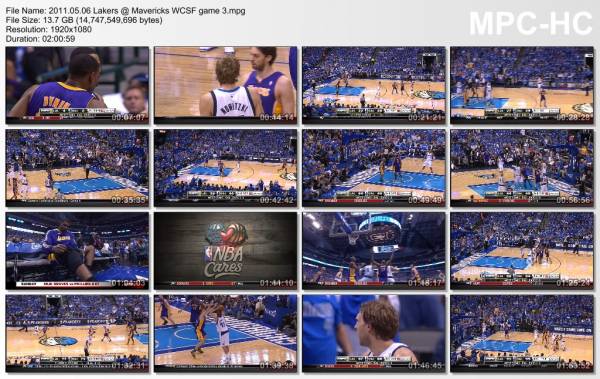 6.may 2011	Dallas - Lakers (West Semifinals 2011,game 3)   98-92