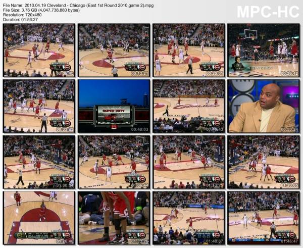 19.april 2010	Cleveland - Chicago (East 1st Round 2010,game 2)   112-102
