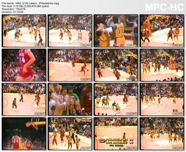 5.december 1982	Lakers - Philadelphia   104-114