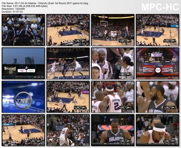24.april 2011	Atlanta - Orlando (East 1st Round 2011,game 4)   88-85
