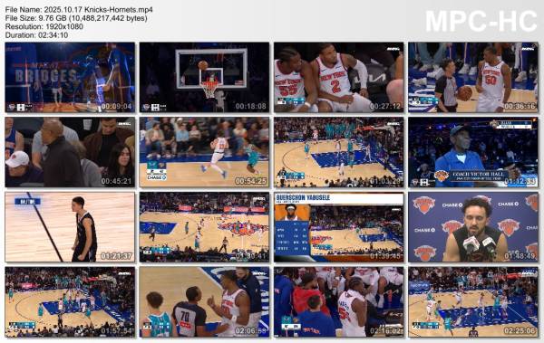 17.october 2025	New York - Charlotte   113-108