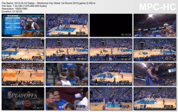 3.may 2012	Dallas - Oklahoma City (West 1st Round 2012,game 3)   79-95