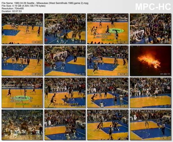 9.april 1980	Seattle - Milwaukee (West Seimifinals 1980,game 2)   112-114 (OT)