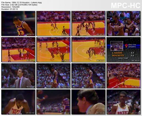 19.december 1984	Houston - Lakers   116-123