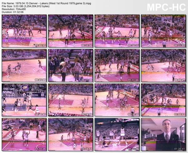 15.april 1979	Denver - Lakers (West 1st Round 1979,game 3)   111-112