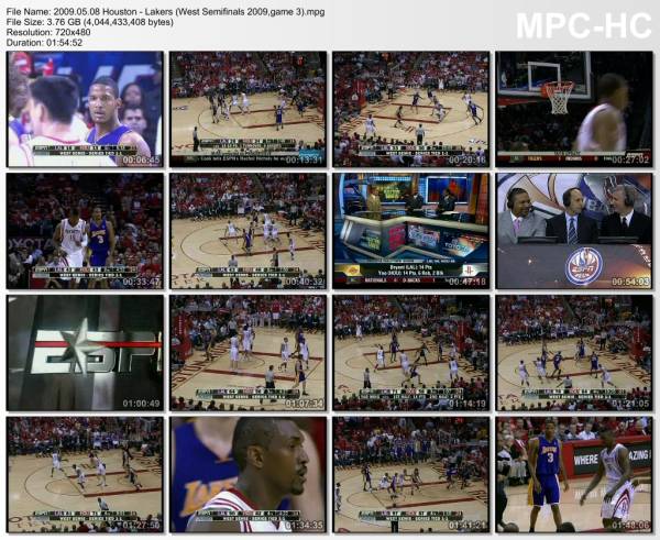 8.may 2009	Houston - Lakers (West Semifinals 2009,game 3)   94-108