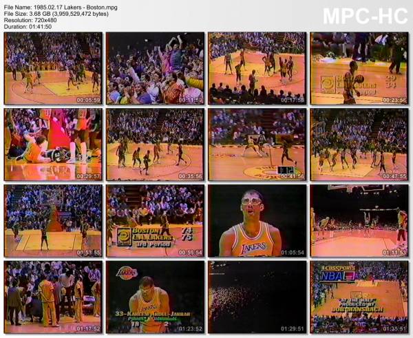 17.february 1985	Lakers - Boston   117-111