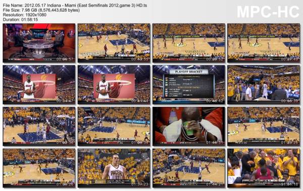 17.may 2012	Indiana - Miami (East Semifinals 2012,game 3)   94-75