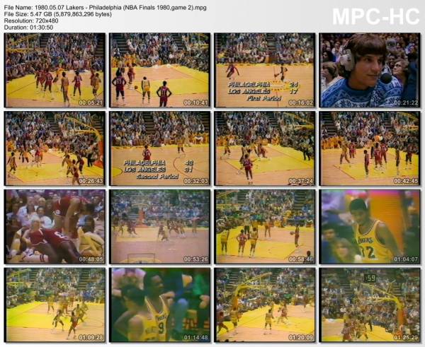 7.may 1980	Lakers - Philadelphia (NBA Finals 1980,game 2)   104-107