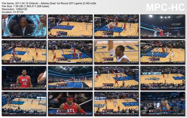 19.april 2011	Orlando - Atlanta (East 1st Round 2011,game 2)   88-82