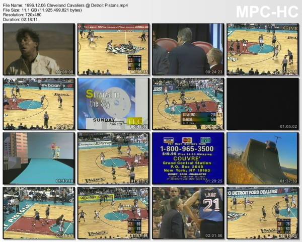 6.december 1996	Detroit - Cleveland   93-81