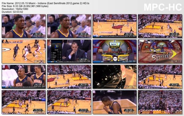 15.may 2012	Miami - Indiana (East Semifinals 2012,game 2)   75-78