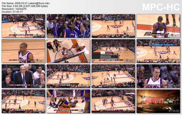 1.march 2009	Phoenix - Lakers   118-111