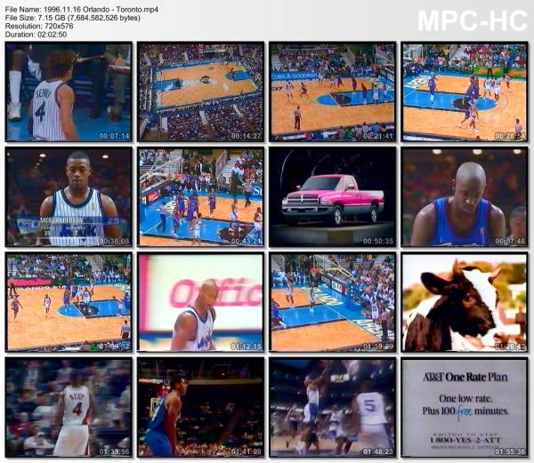 16.november 1996	Orlando - Toronto   92-87