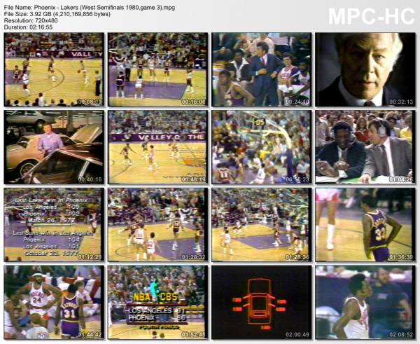 11.april 1980	Phoenix - Lakers (West Semifinals 1980,game 3)   105-108