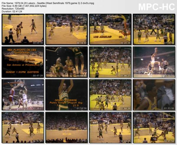 20.april 1979	Lakers - Seattle (West Semifinals 1979,game 3)   118-112 (OT)