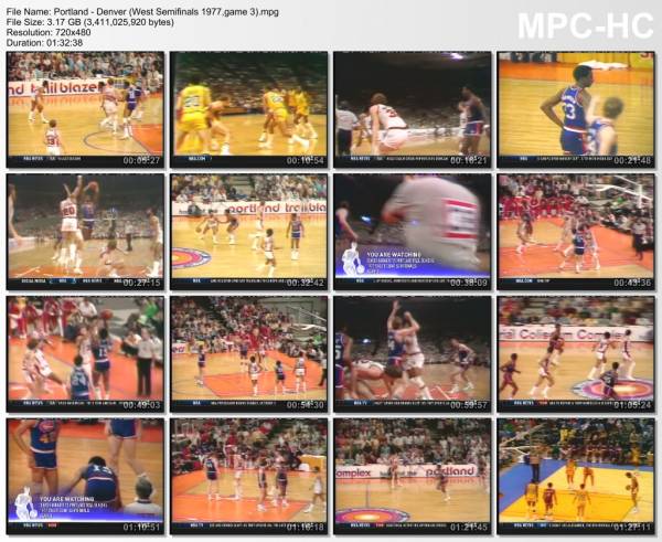 24.april 1977	Portland - Denver (West Semifinals 1977,game 3)   110-106