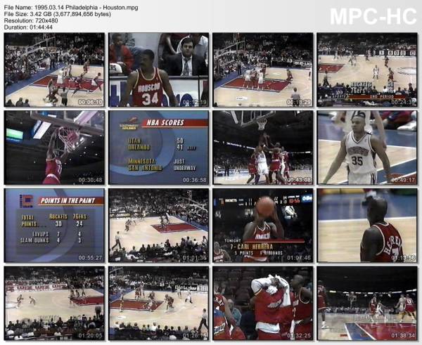 14.march 1995	Philadelphia - Houston   107-136
