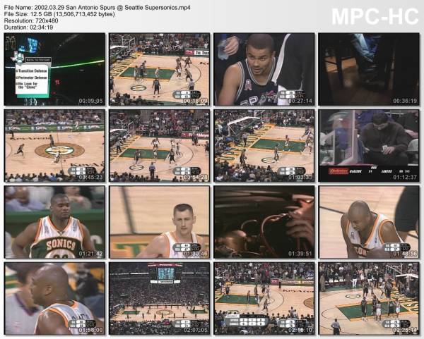 29.march 2002	Seattle - San Antonio   79-76