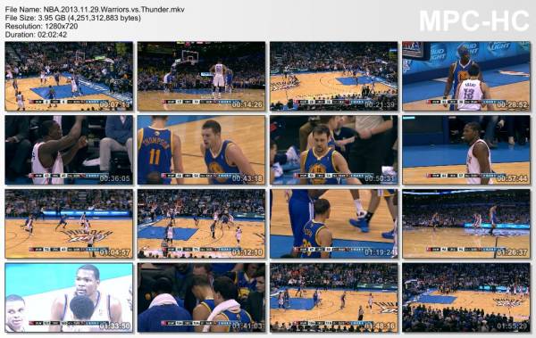 29.november 2013	Oklahoma City - Golden State   113-112 (OT)