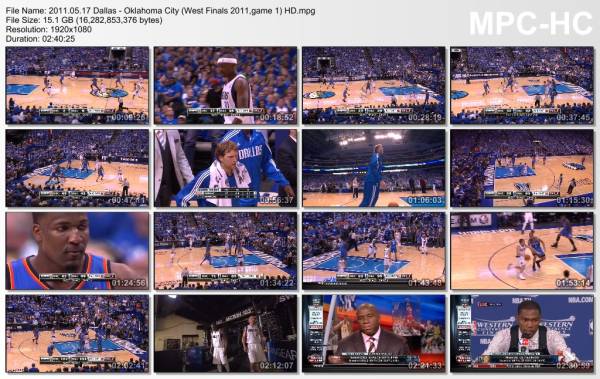 17.may 2011	Dallas - Oklahoma City (West Finals 2011,game 1)   121-112