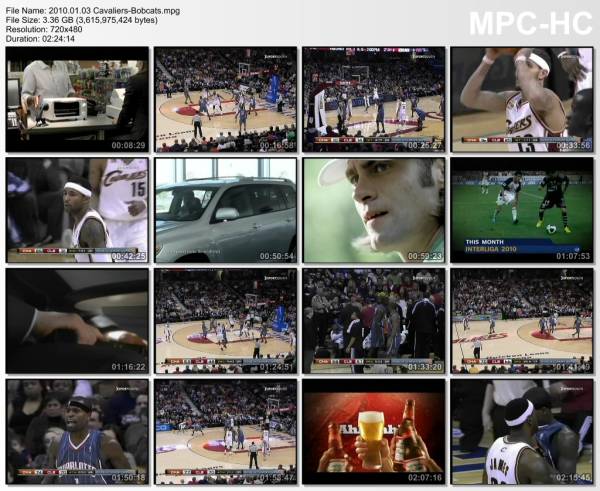 3.january 2010	Cleveland - Charlotte   88-91
