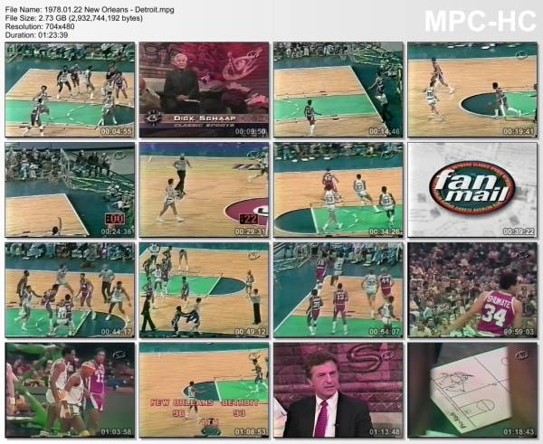 22.january 1978	New Orleans - Detroit   100-97