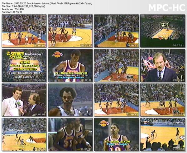 20.may 1983	San Antonio - Lakers (West Finals 1983,game 6)   100-101