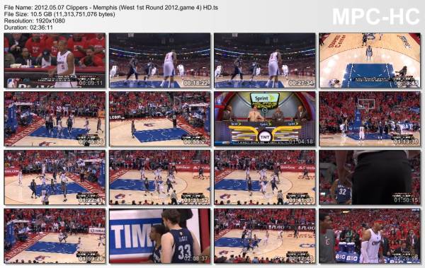 7.may 2012	Clippers - Memphis (West 1st Round 2012,game 4)   101-97 (OT)