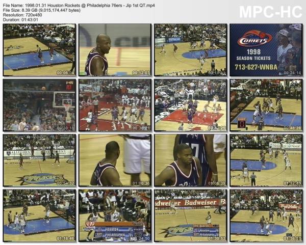 31.january 1998	Philadelphia - Houston   86-102