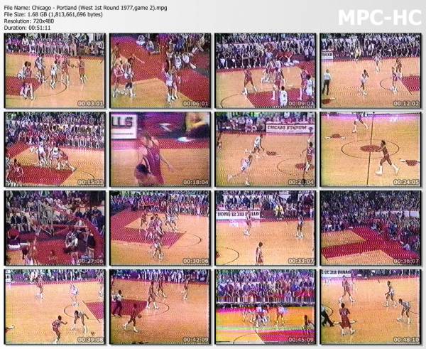 15.april 1977	Chicago - Portland (West 1st Round 1977,game 2)   107-104