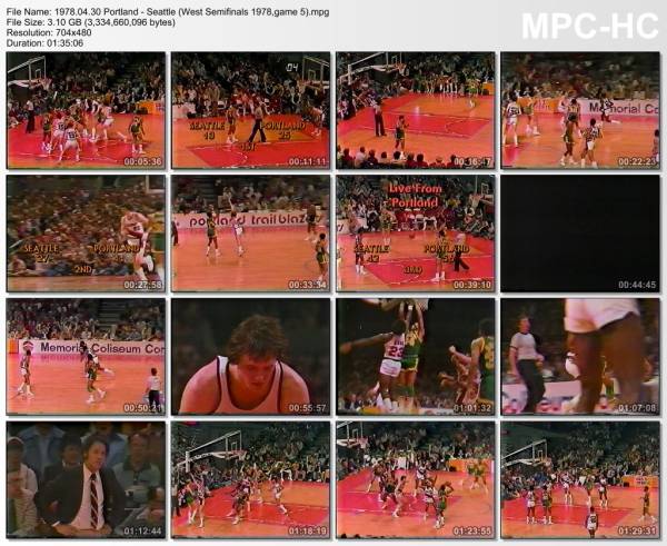 30.april 1978	Portland - Seattle (West Semifinals 1978,game 5)   113-89