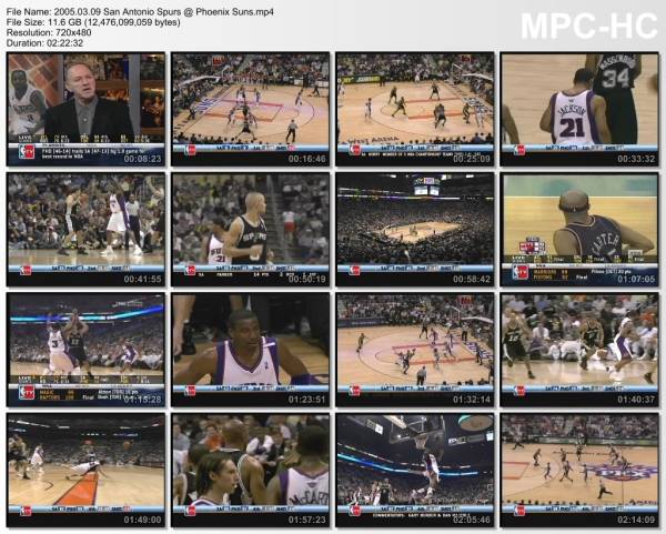 9.march 2005	Phoenix - San Antonio   107-101