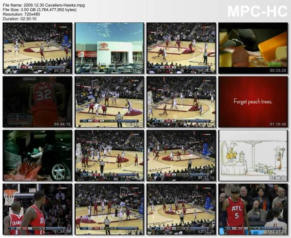30.december 2009	Cleveland - Atlanta   106-101