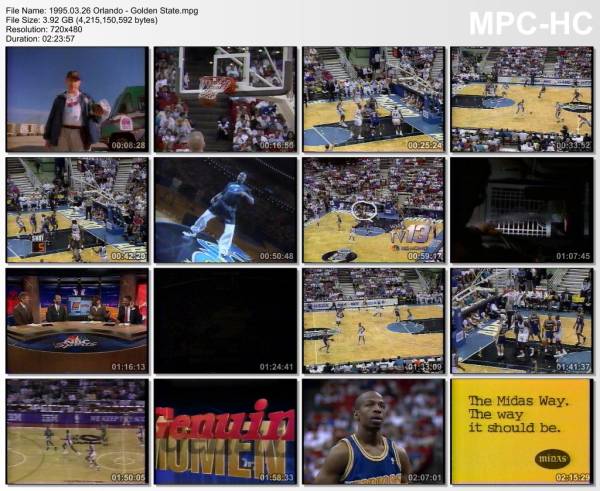 26.march 1995	Orlando - Golden State   132-98