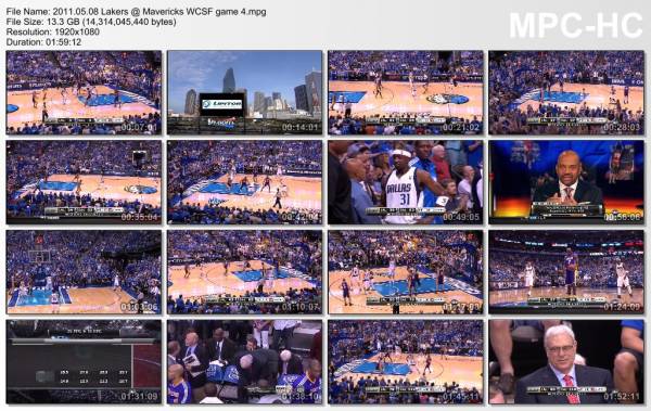 8.may 2011	Dallas - Lakers (West Semifinals 2011,game 4)   122-86