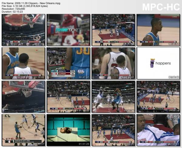9.november 2009	Clippers - New Orleans   84-112