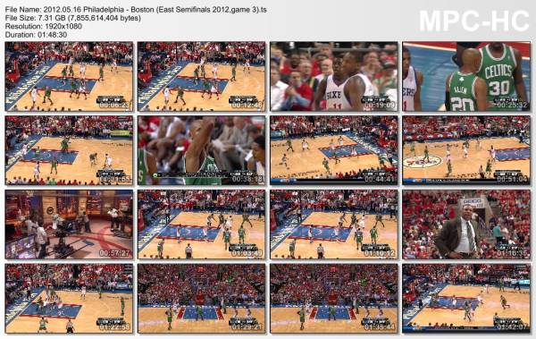 16.may 2012	Philadelphia - Boston (East Semifinals 2012,game 3)   91-107