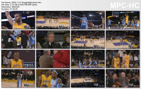 21.november 2008	Lakers - Denver   104-90