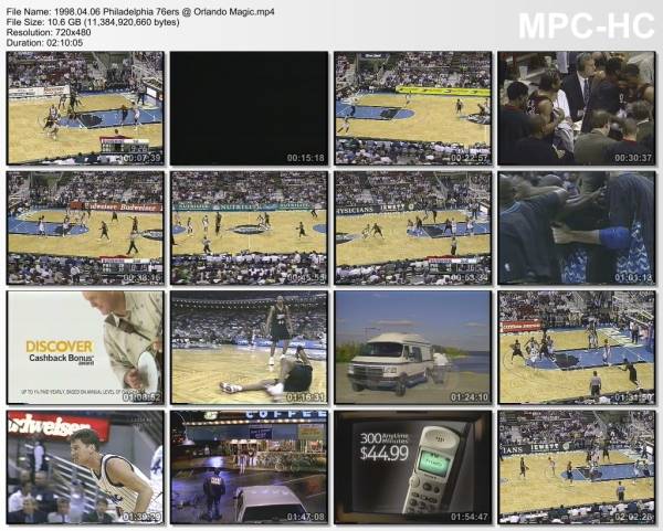 6.april 1998	Orlando - Philadelphia   113-92