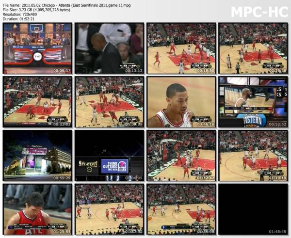 2.may 2011	Chicago - Atlanta (East Semifinals 2011,game 1)   95-103