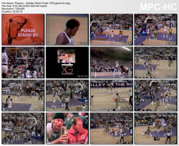 13.may 1979	Phoenix - Seattle (West Finals 1979,game 6)   105-106