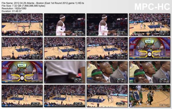 29.april 2012	Atlanta - Boston (East 1st Round 2012,game 1)   83-74